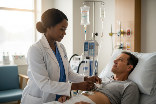 same photo but nurse is black